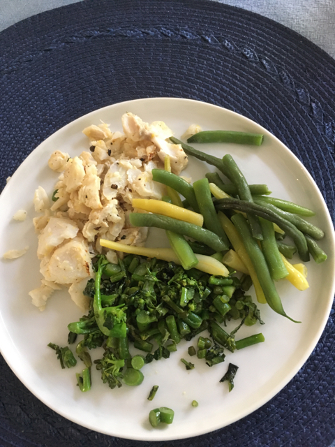 cod and green beans