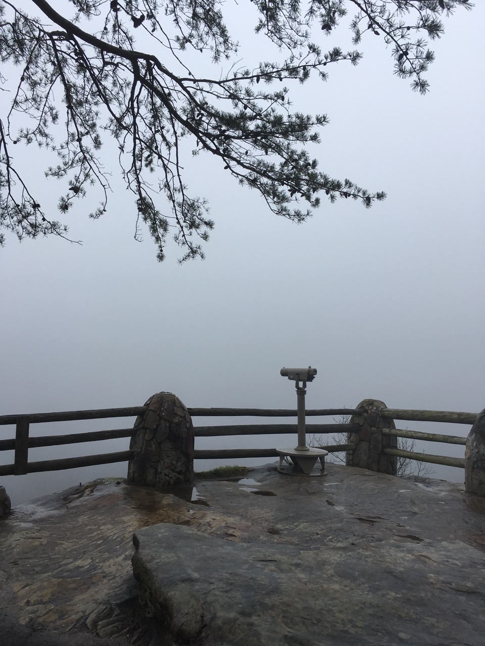 A cloudy scenic overlook