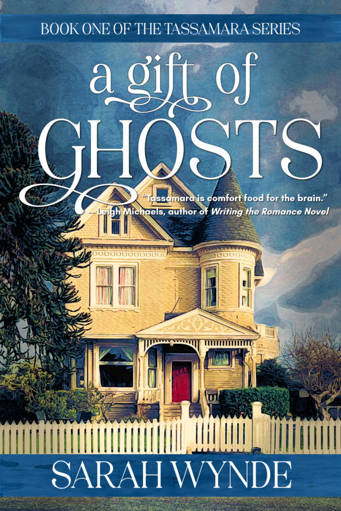 the 2023 cover for A Gift of Ghosts