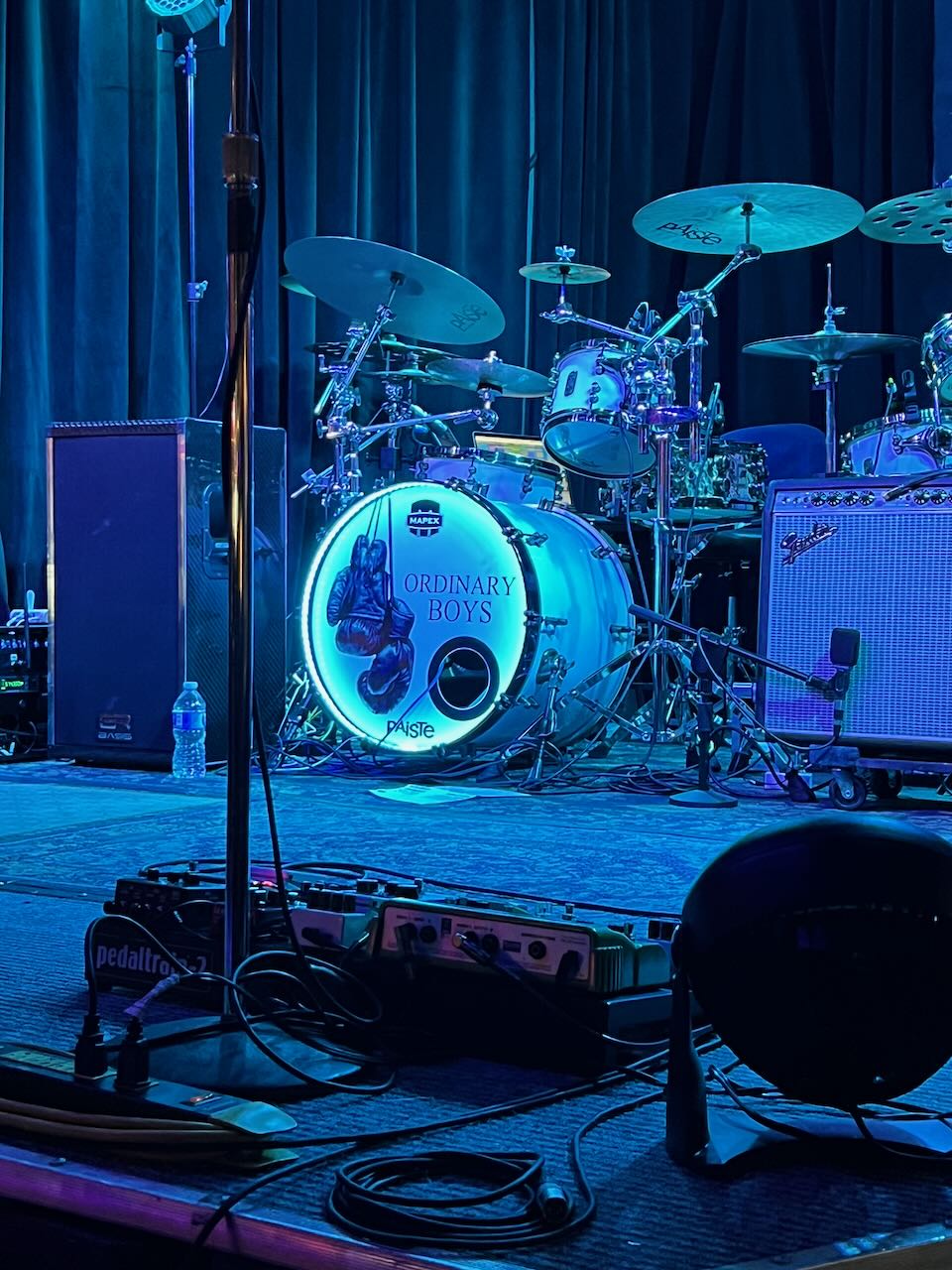 The Ordinary Boys drum set