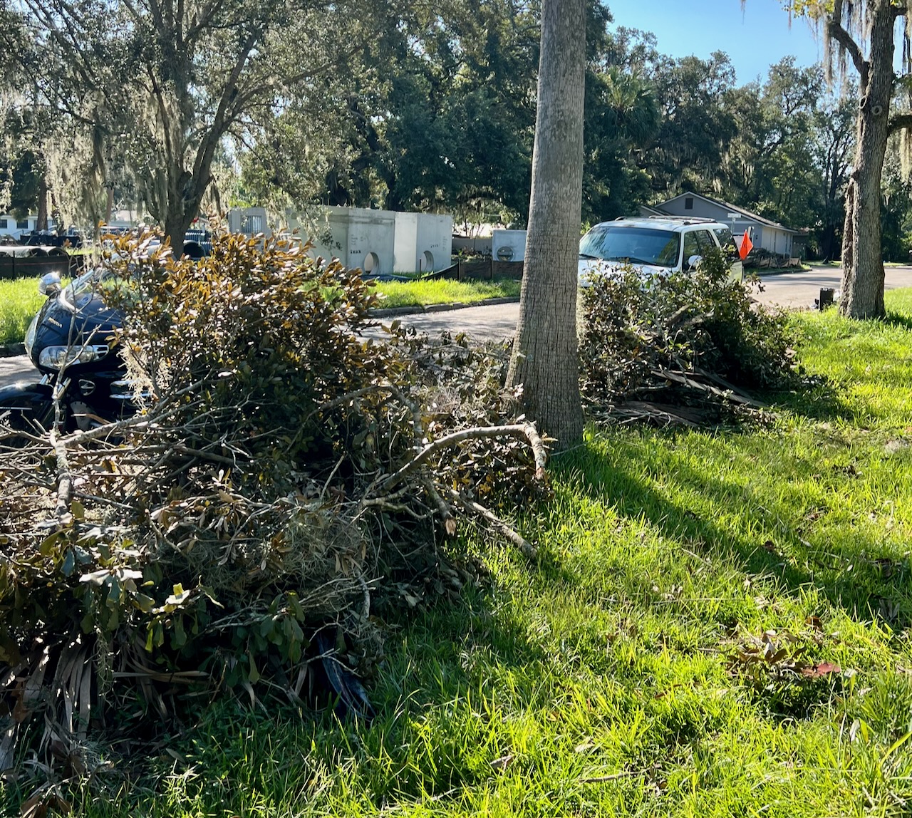 giant pile of debris